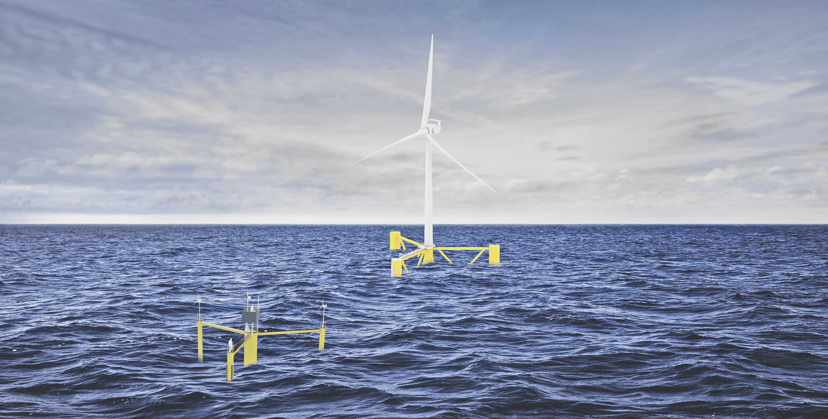 Ocergy floating wind and data buoy platforms