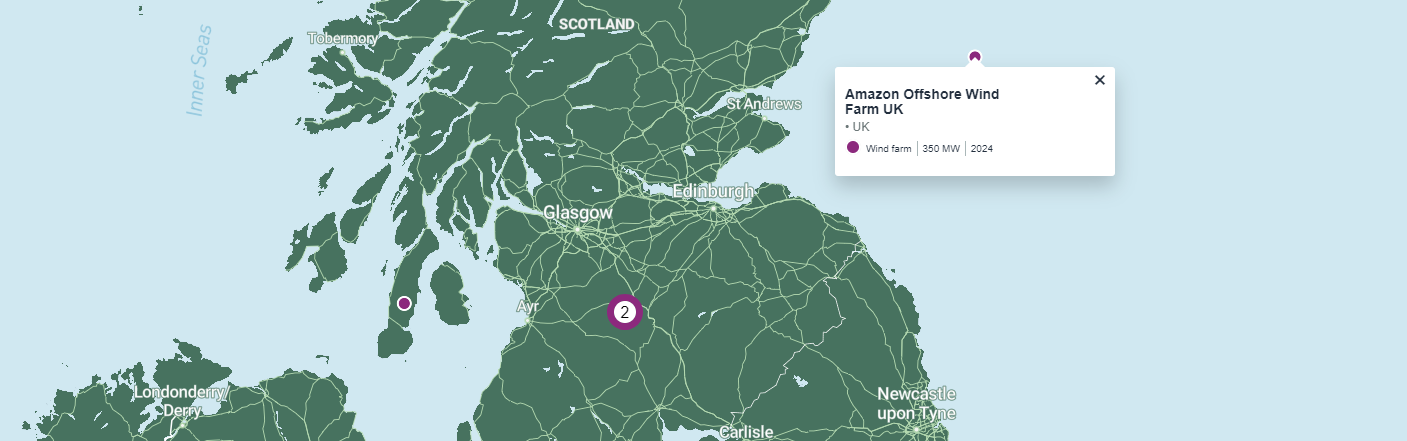 Amazon Reveals Offshore Wind Plans in UK