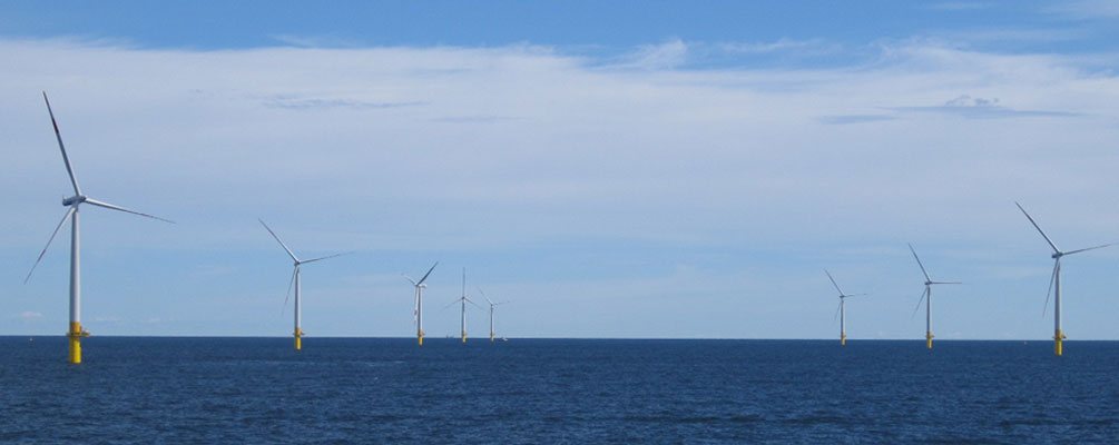 A photo of a wpd offshore wind farm