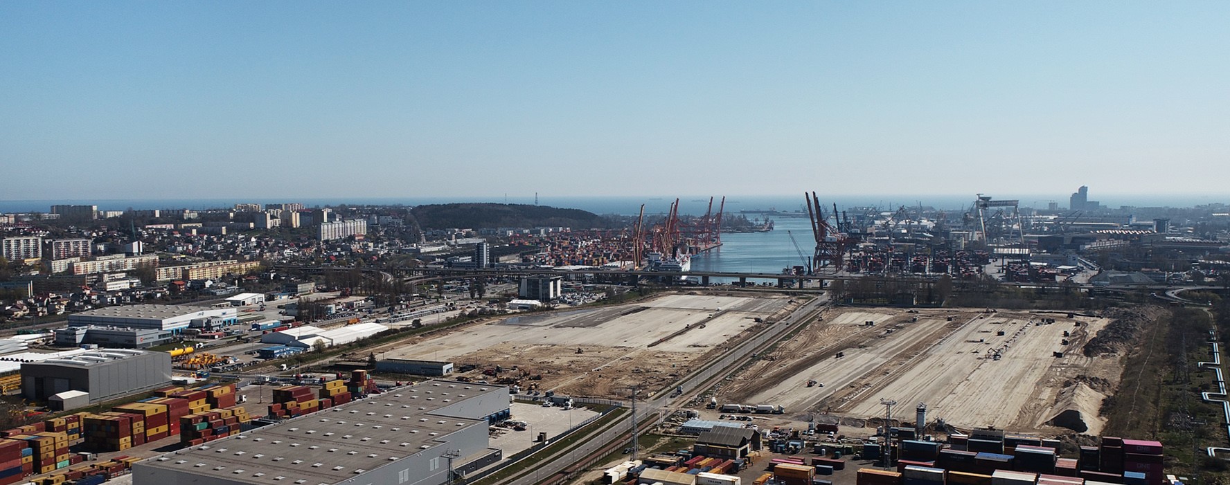 A photo of the Port of Gdynia in Poland