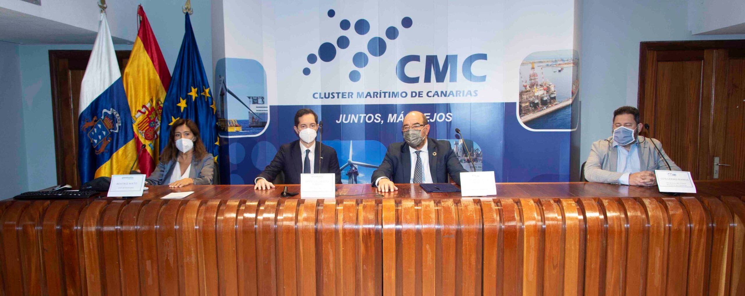 A photo of the Greenalia and CMC respresentatives at the MOU signing ceremony