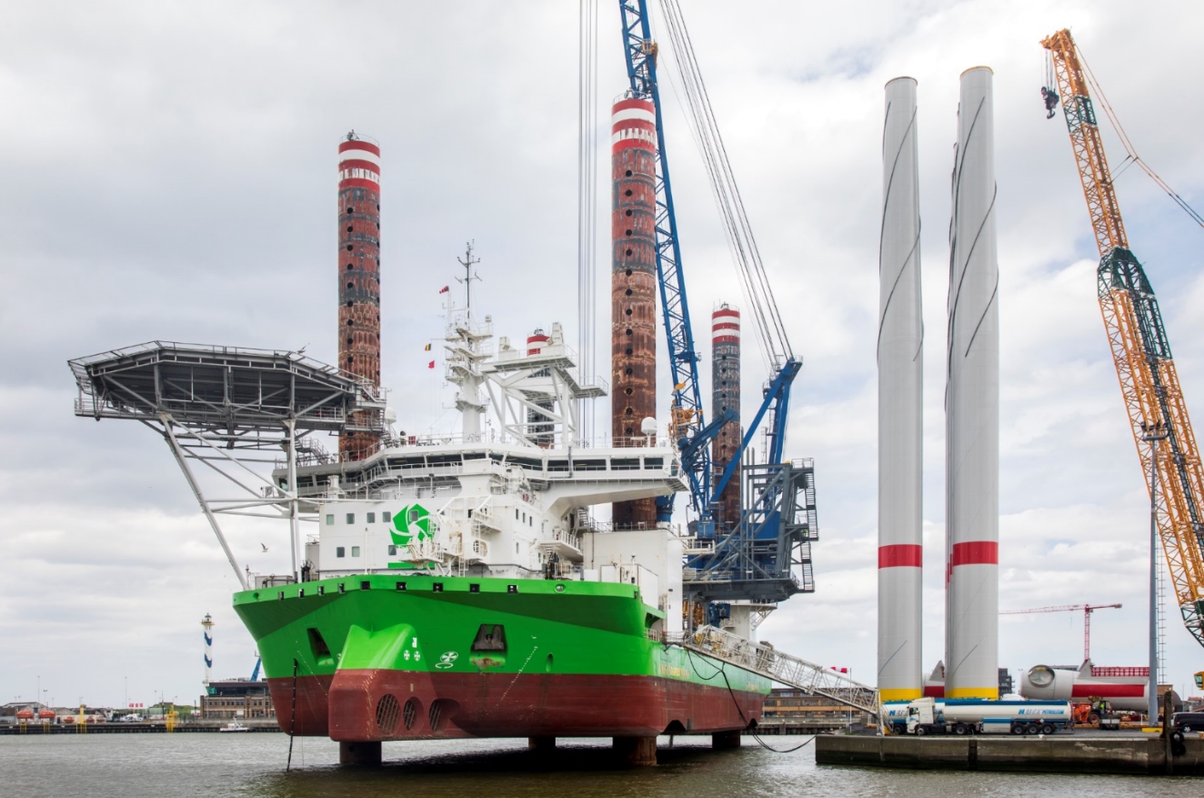 DEME Jack-Ups Team Up on World's Largest Offshore Wind Farm