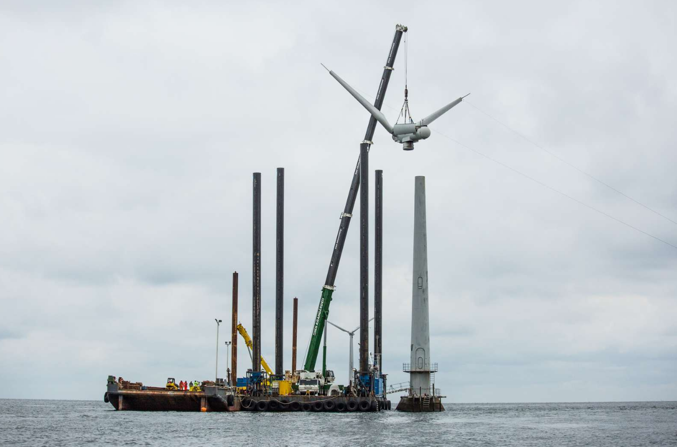 Decommissioning of Vindeby, the world's first offshore wind farm