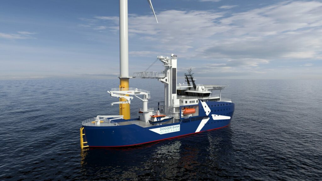 An image of a commissioning service operation vessel that will join Awind fleet