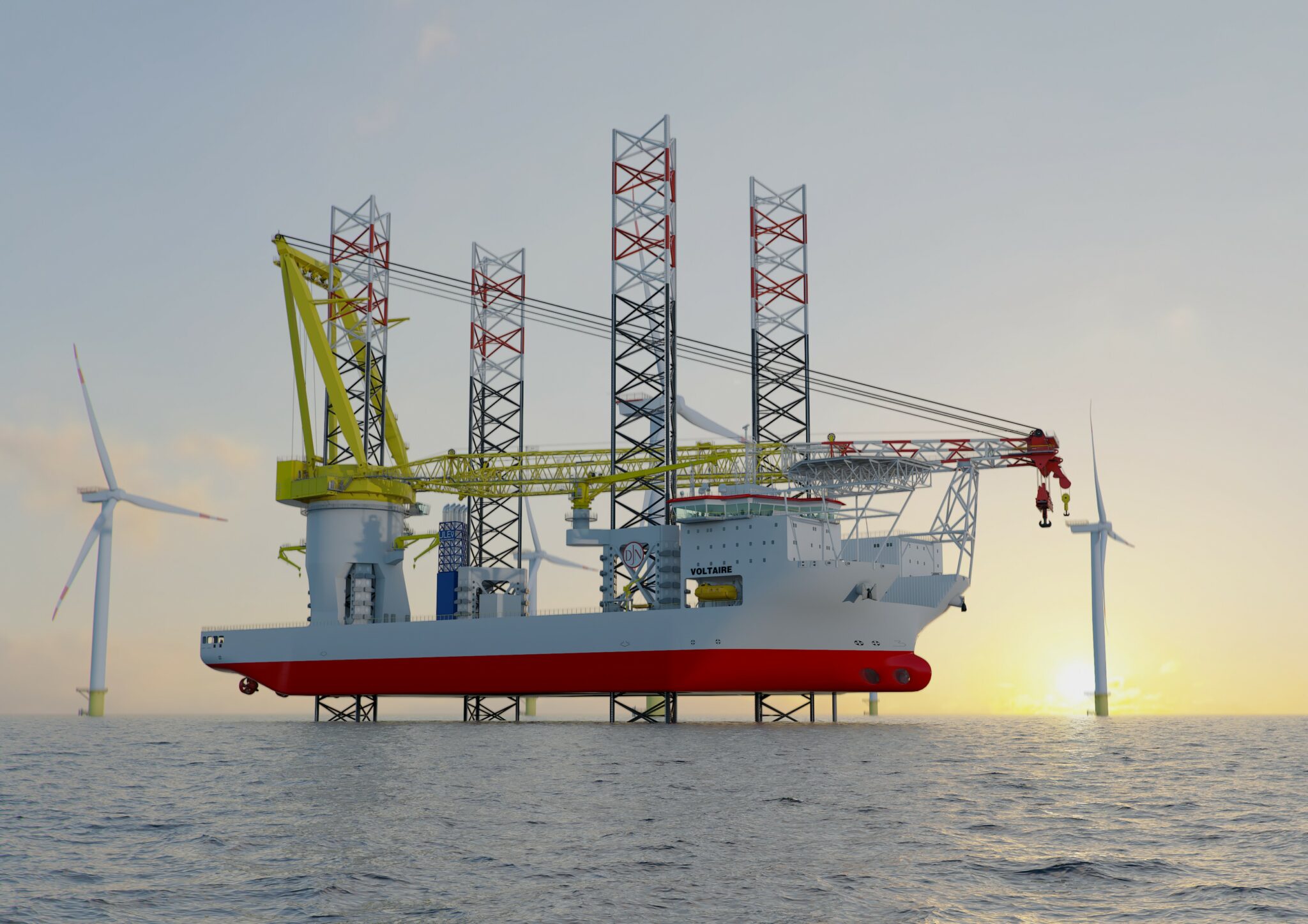 Largest-Ever Leg Encircling Crane Installed On Offshore Wind Jack-Up ...