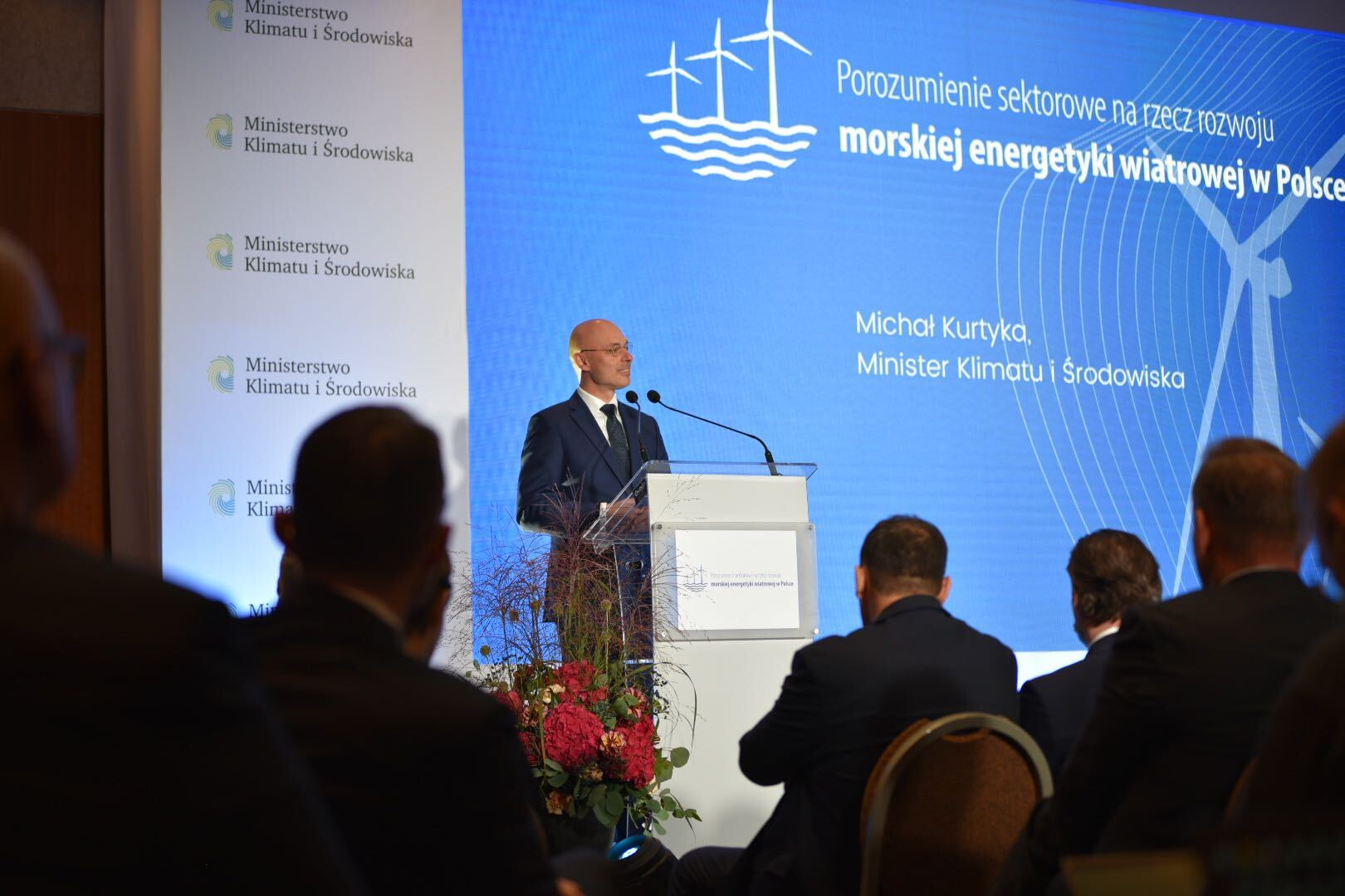 A photo of Michał Kurtyka, Polish Minister of Climate and the environment at the Offshore Wind Sector Deal signing ceremony