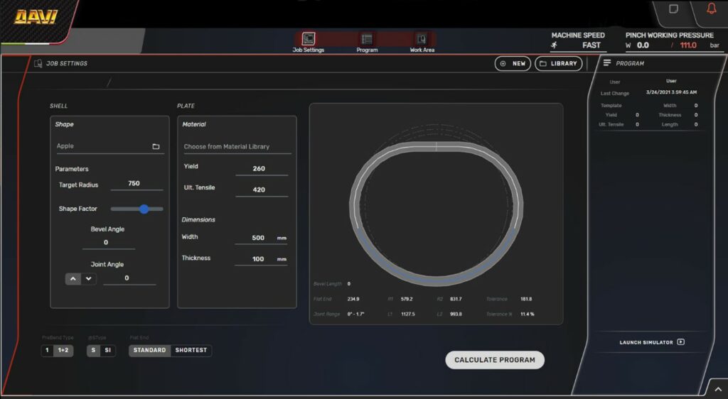 Figure 4 Apple-Shape (ASME Tolerances Compliance System)