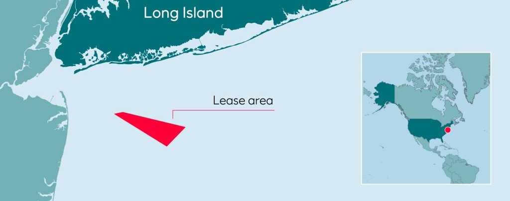 An image showing Empire Wind lease area offshore New York