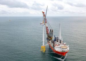 Europe's First 10 MW Wind Turbine Stands Offshore Scotland