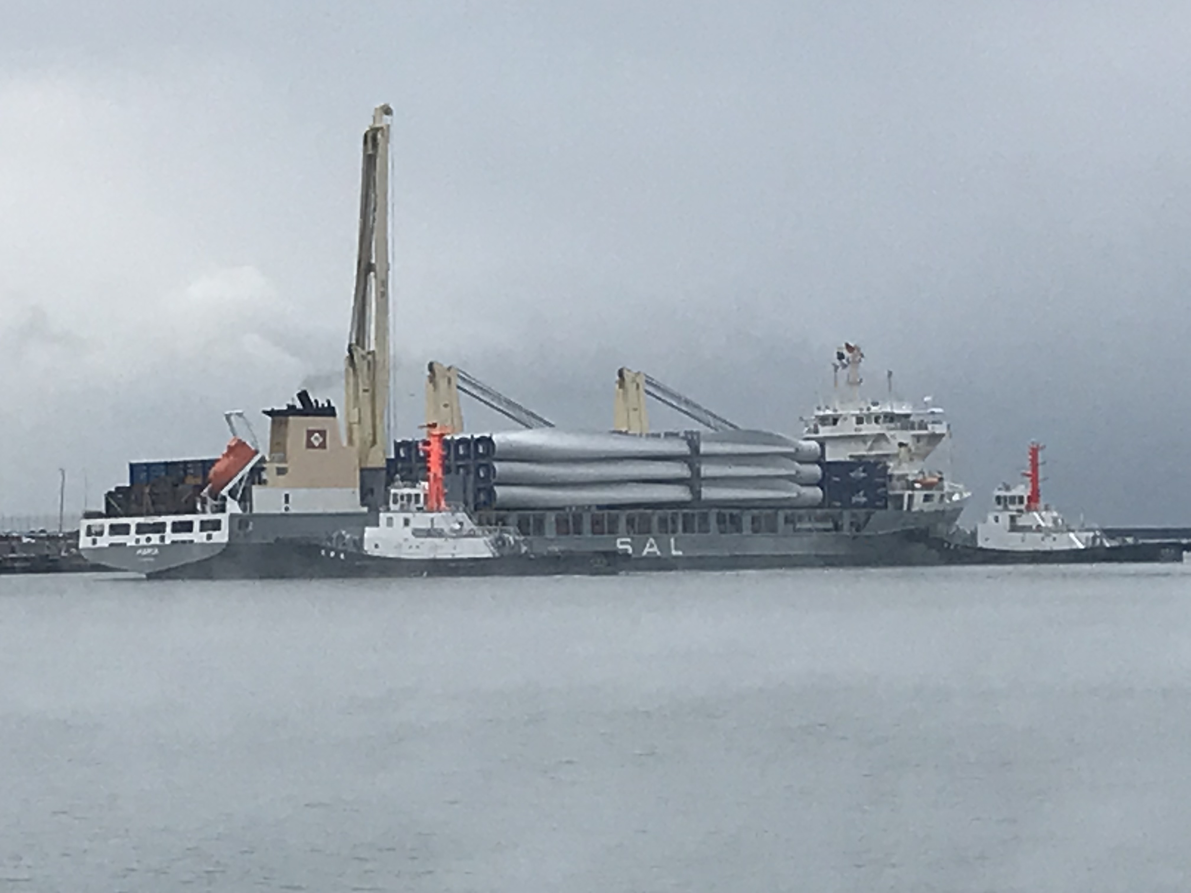 First Vestas nacelles and blades at Akita Port