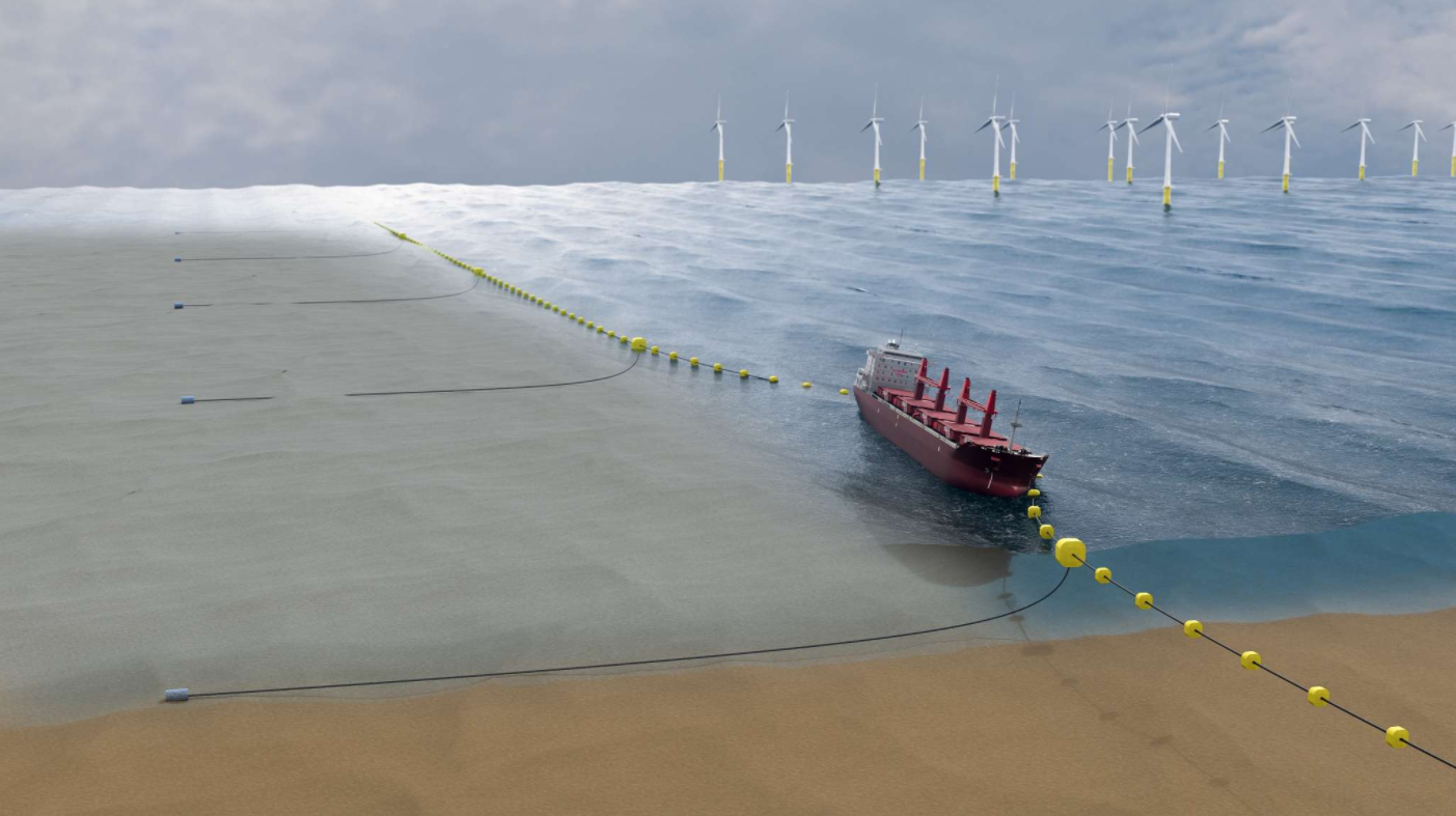 Nederlanders maken vangrails om windturbines te beschermen tegen op drift geraakte schepen
