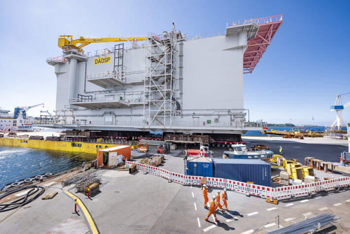 First Dogger Bank Offshore Substation Topside Arrives in Norway