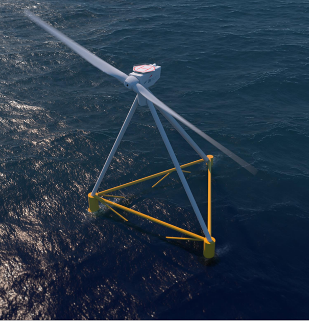 NextFloat Project teste un prototype d’éolienne flottante de 6 MW au large des côtes françaises