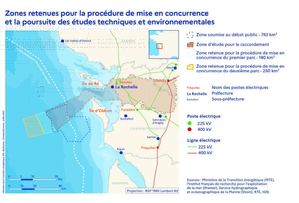 AO7 offshore wind zones in French South Atlantic