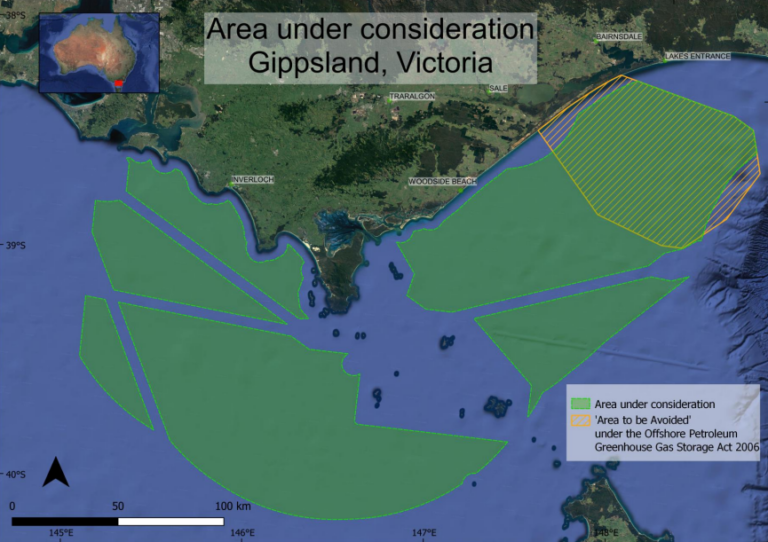 bass strait map