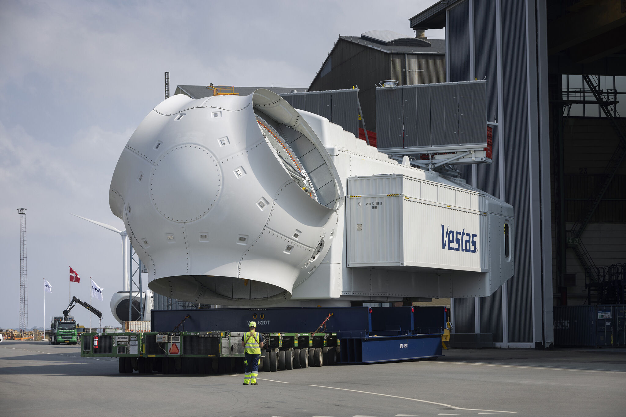 How tall is Vestas 15 MW turbine?