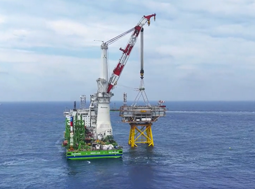 Offshore Construction Starts on Taiwan's 1 GW Hai Long Wind Farm ...