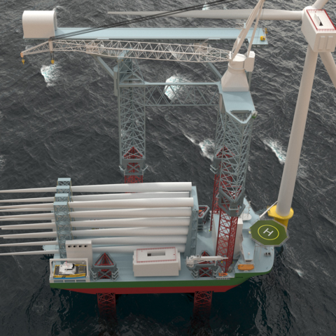 Knud E Hansen maintenance vessel design