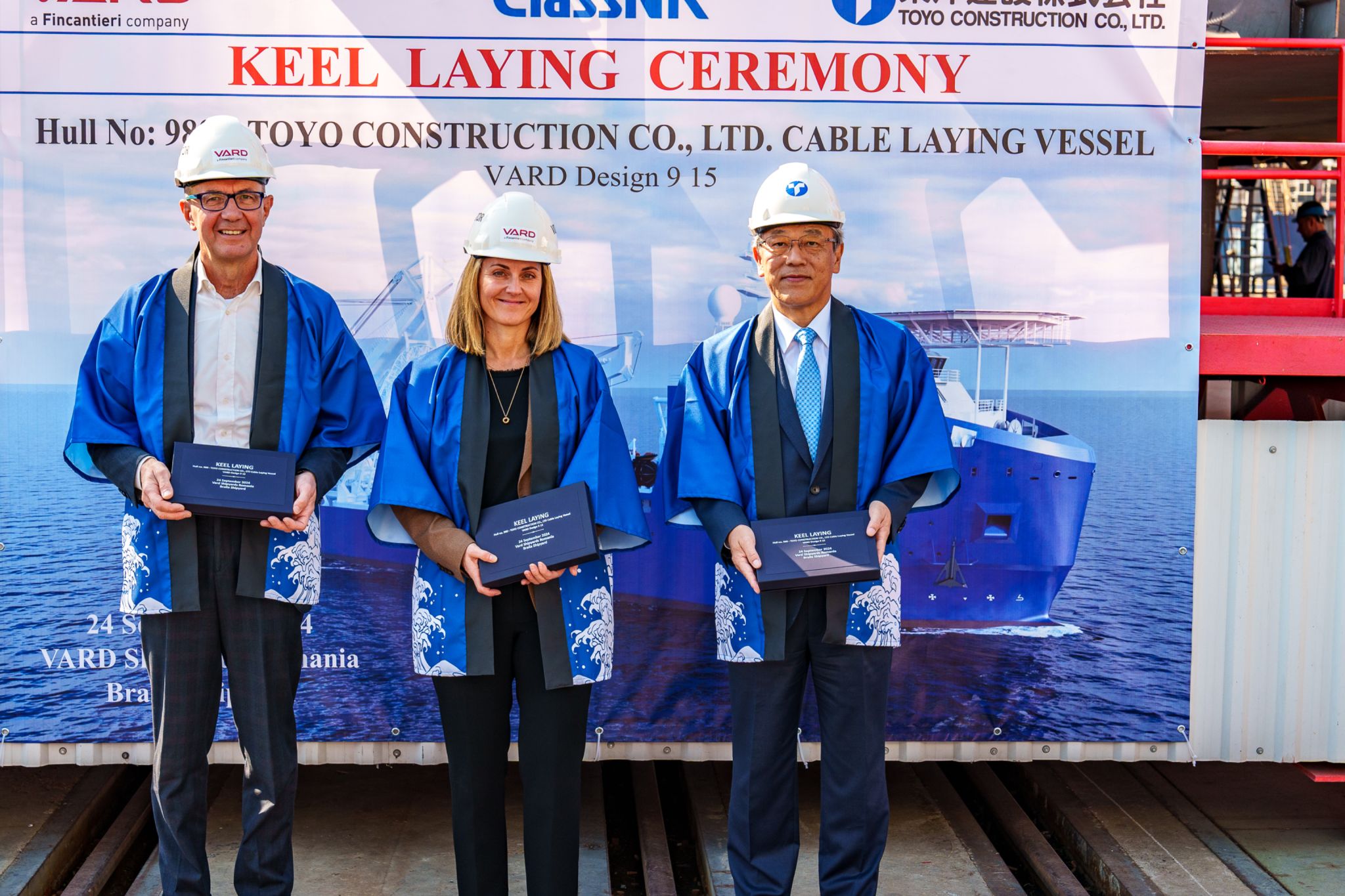 Keel Laid for Japan-Bound Hybrid Cable Lay & Construction Vessel