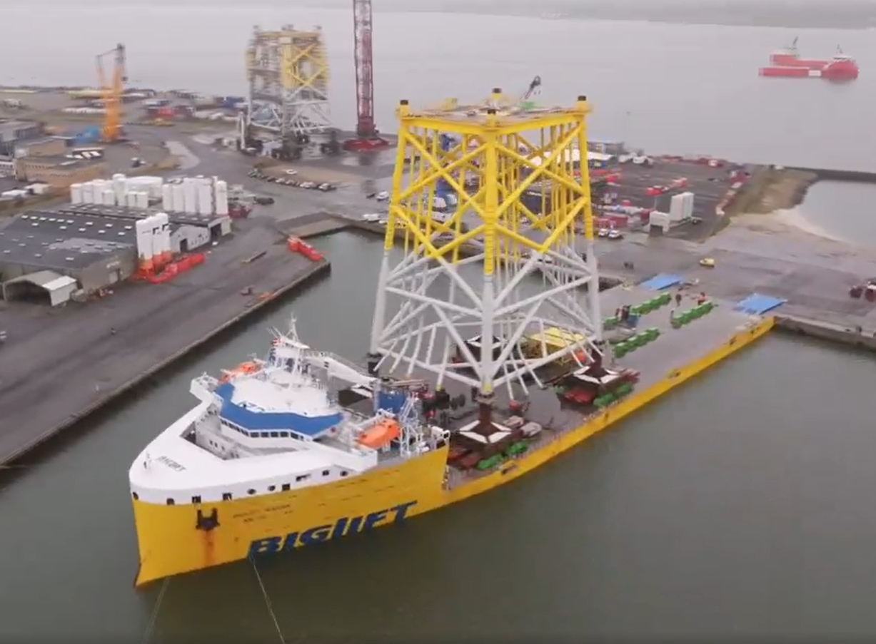 First CVOW Offshore Substation Jacket En Route to US | Offshore Wind