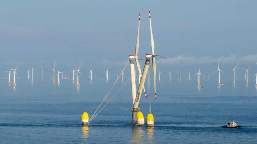 PHOTO: Mingyang's 16.6 MW Dual-Turbine Floating Wind