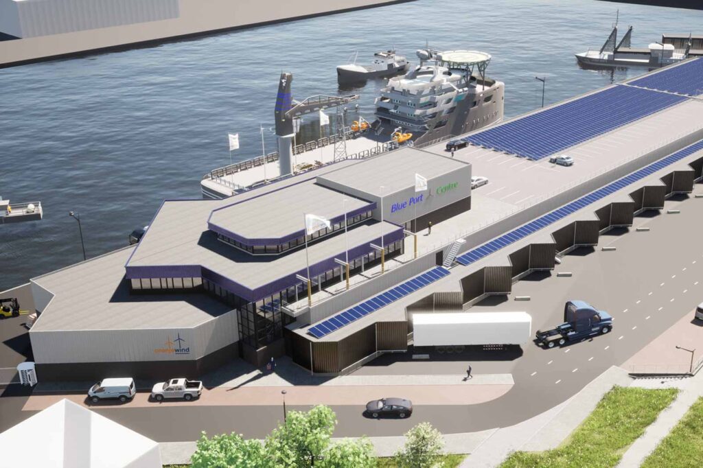 Artist impression of the Blue Port Centre O&M base