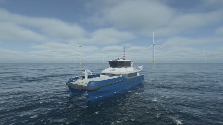 Visualization of the CTV for the Îles d’Yeu and Noirmoutier offshore wind farm