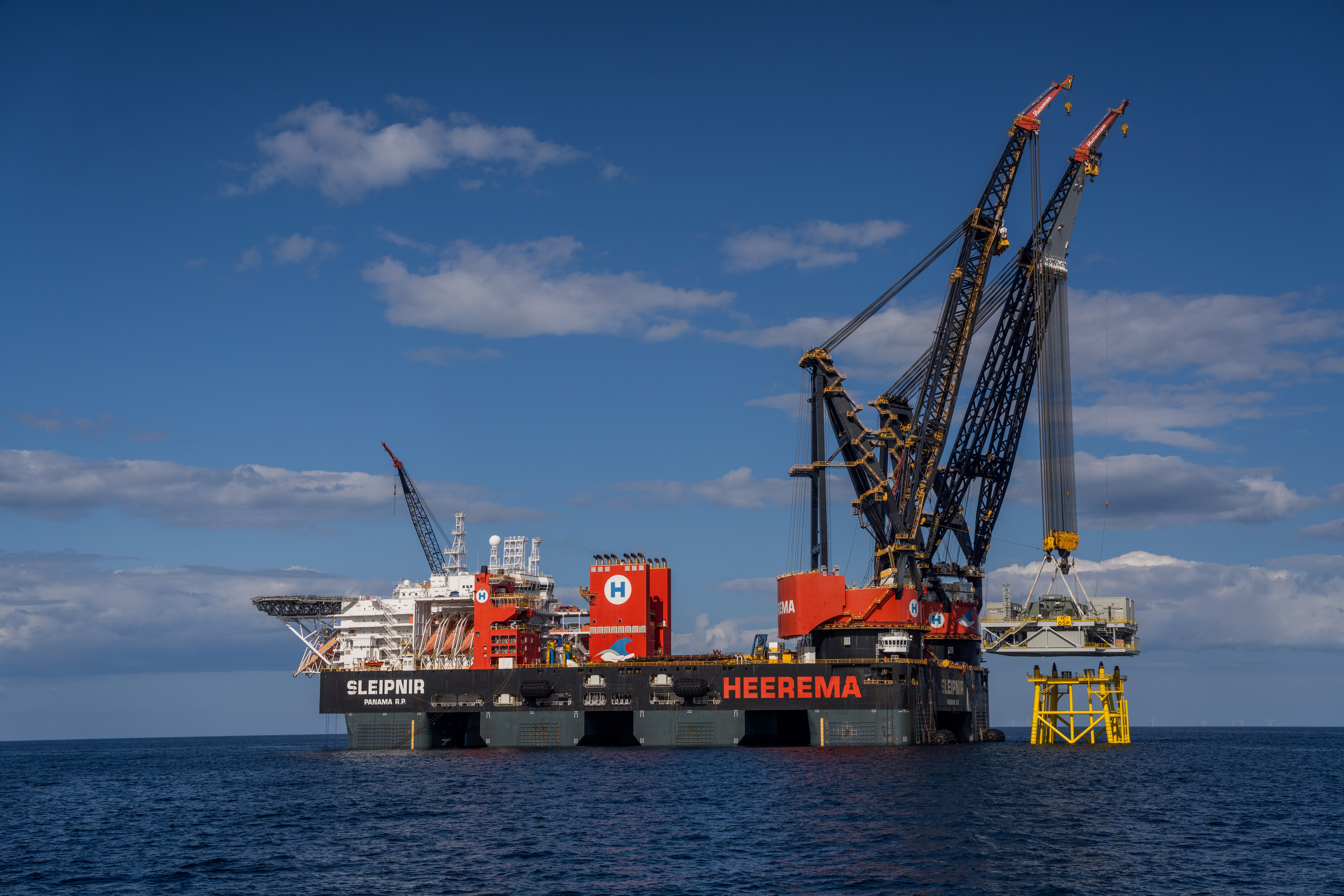 Inch Cape substation installation