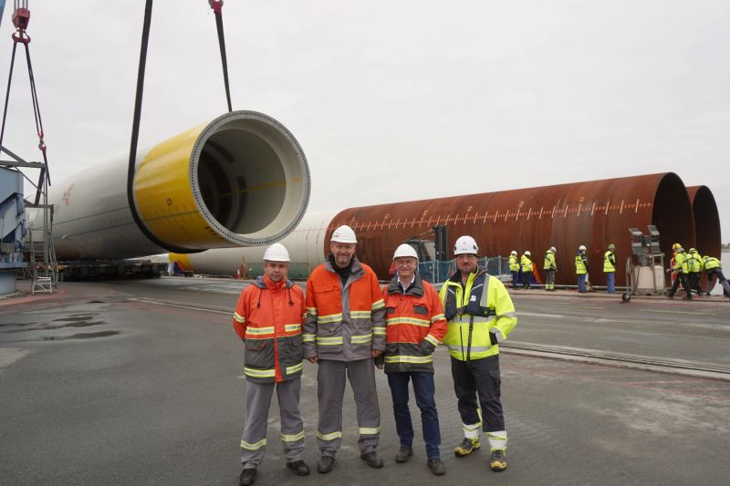 Steelwind Loads Out Final Baltic Power Monopiles