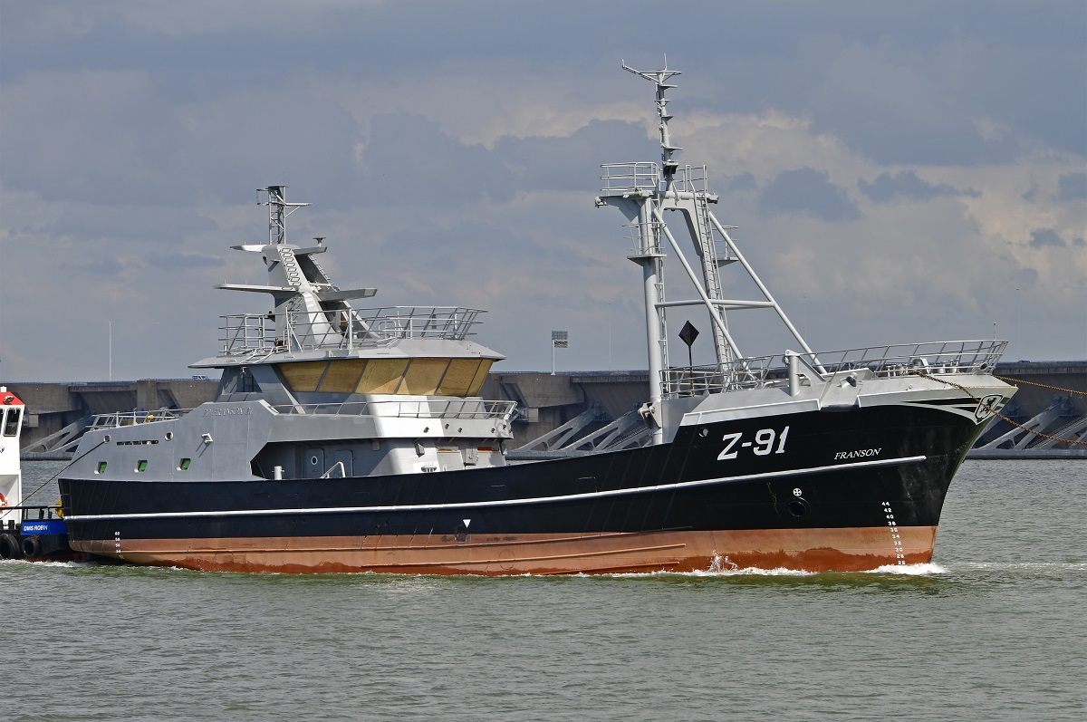 Z91 Franson Mijlpaal voor Damen Maaskant bij bouw kotter voor Rederij Long Ships Foto Damen Maaskant
