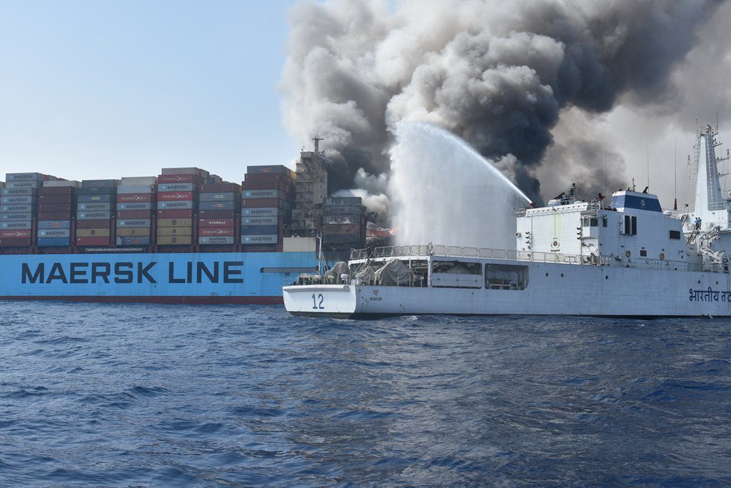 Fire aboard Maersk Honam