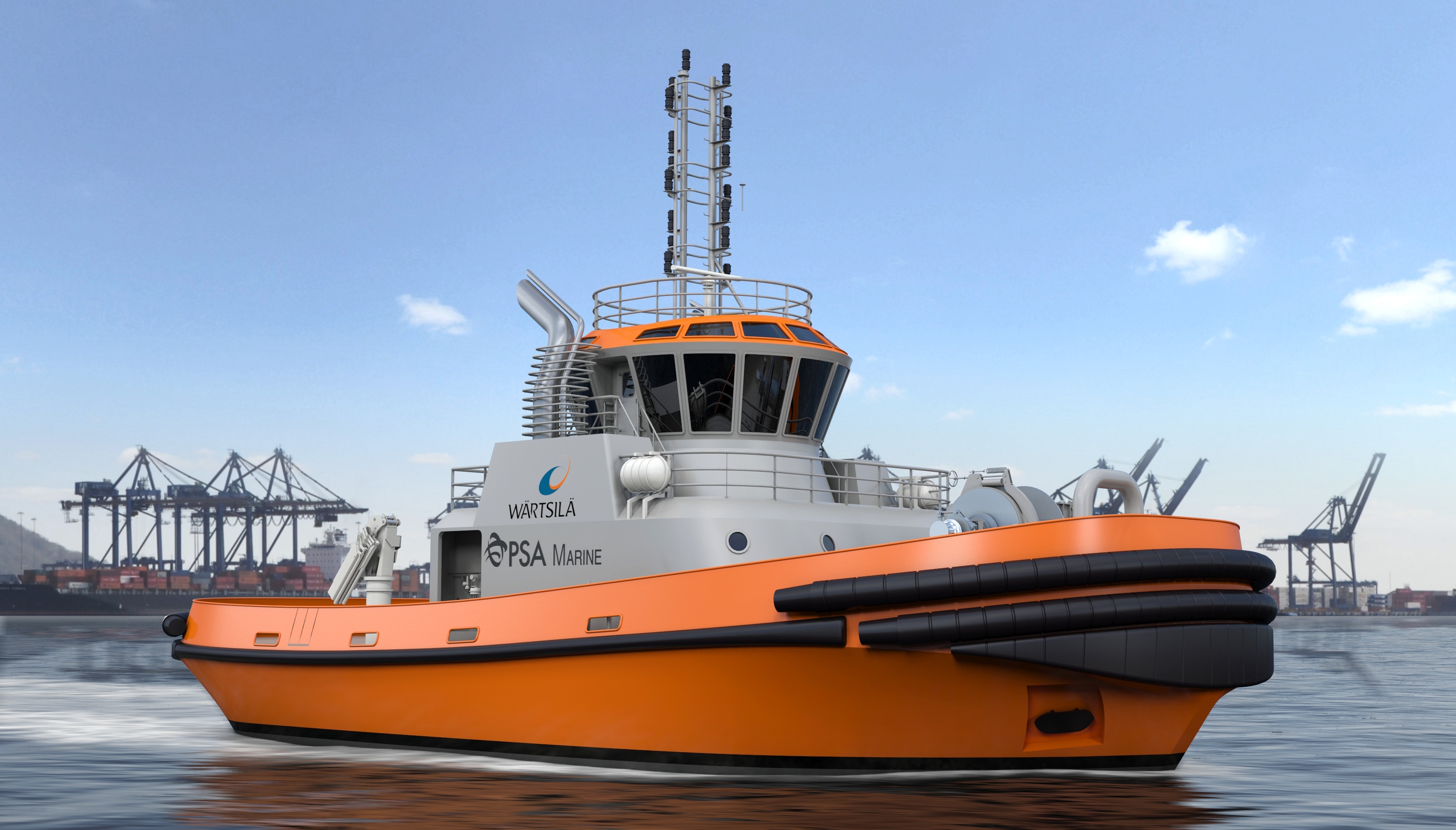 Wartsila to design and equip PSA Marine's LNG-fueled tug