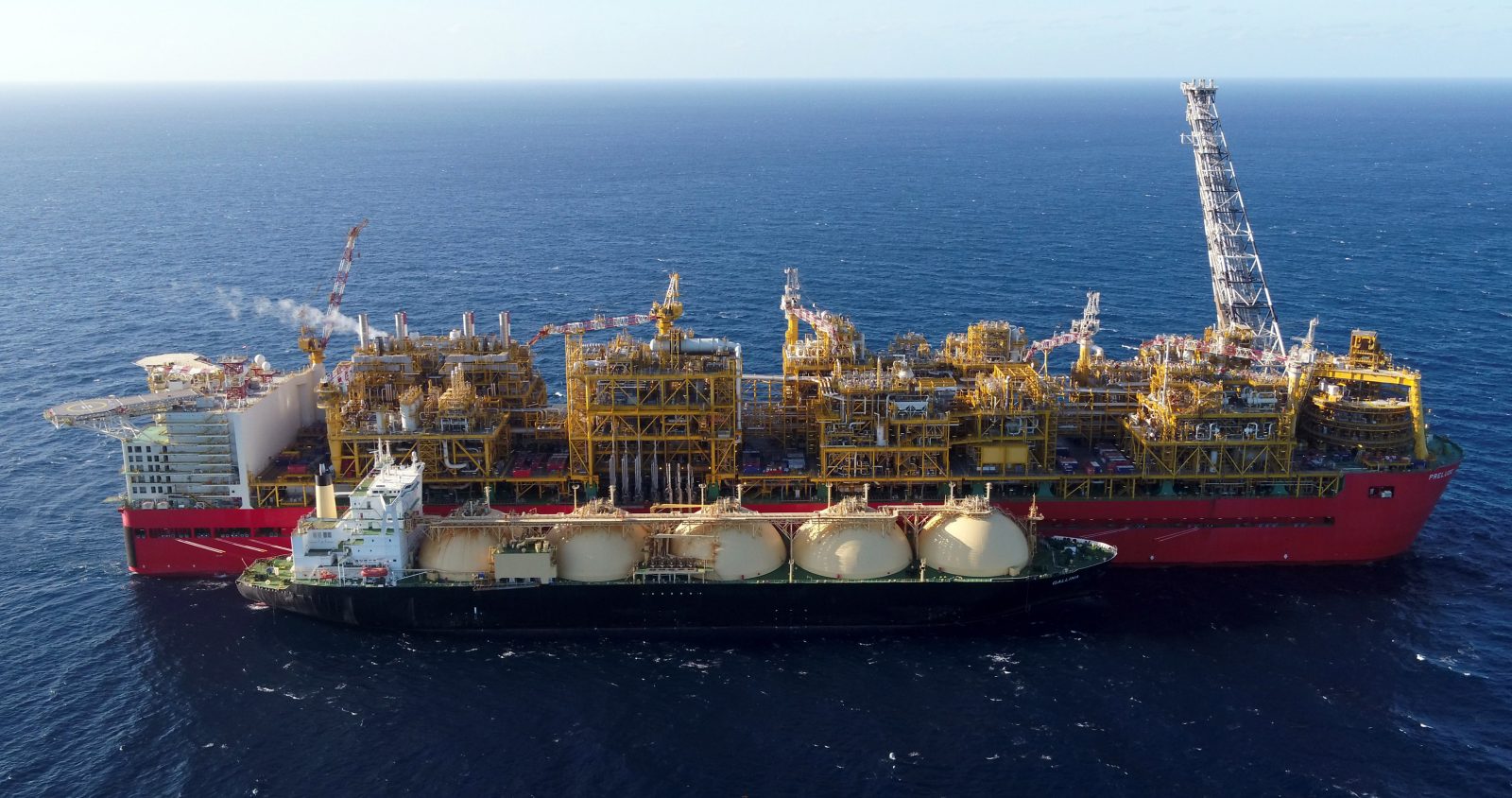 Shell's Prelude FLNG receives test cargo