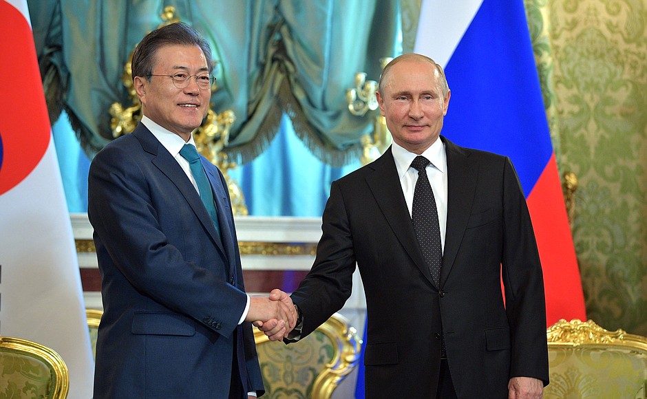 Putin and Moon Jae-in