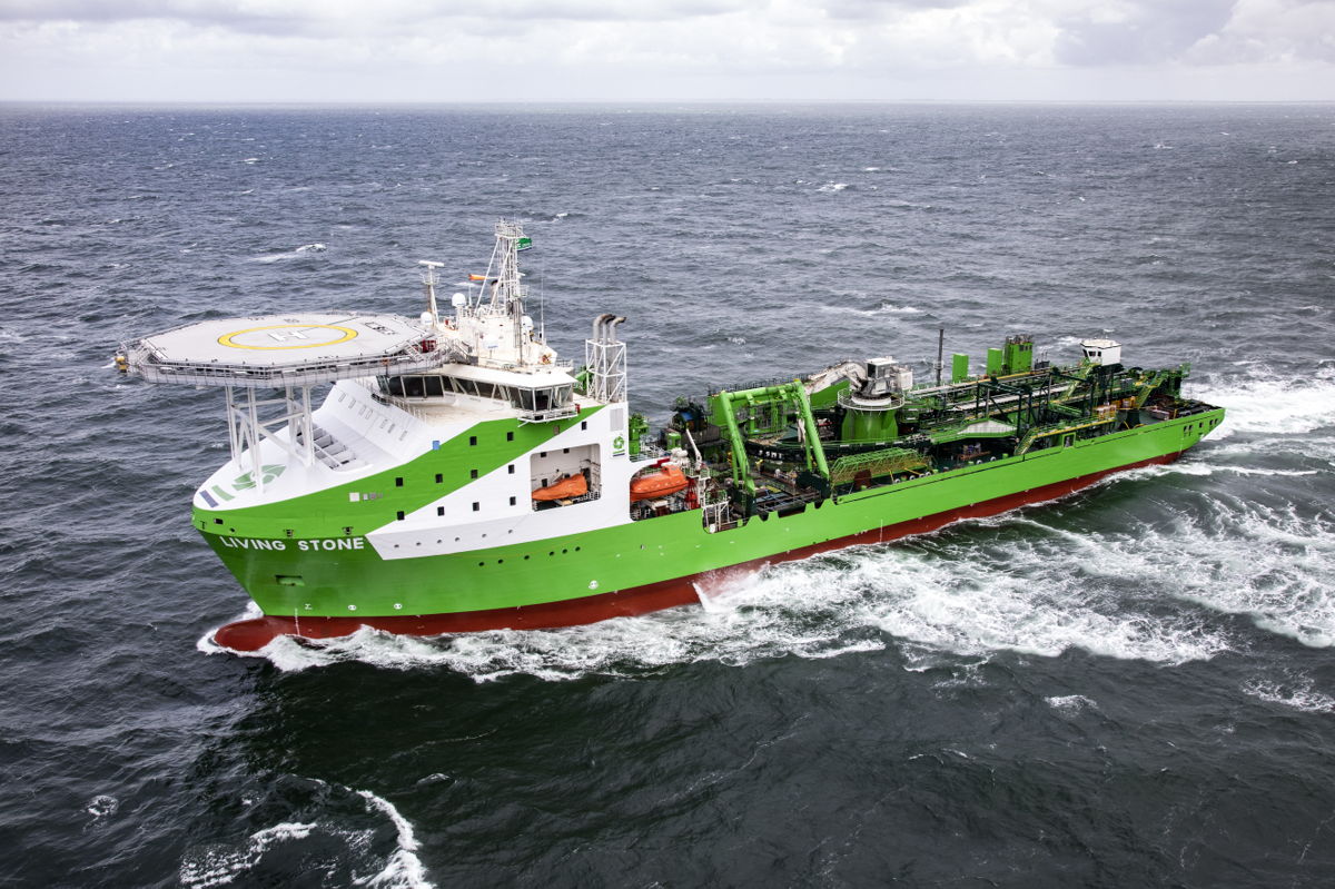 DEME's LNG-powered vessel to start work this month