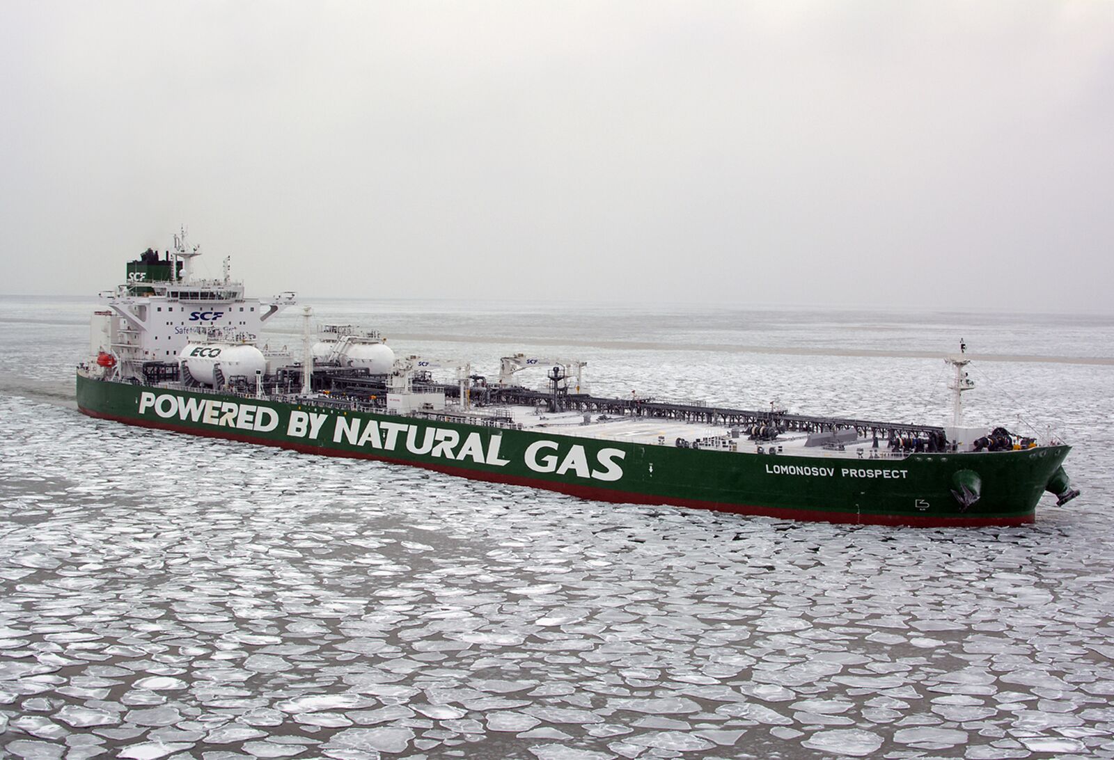 Sovcomflot's LNG-fueled Aframax completes NSR passage