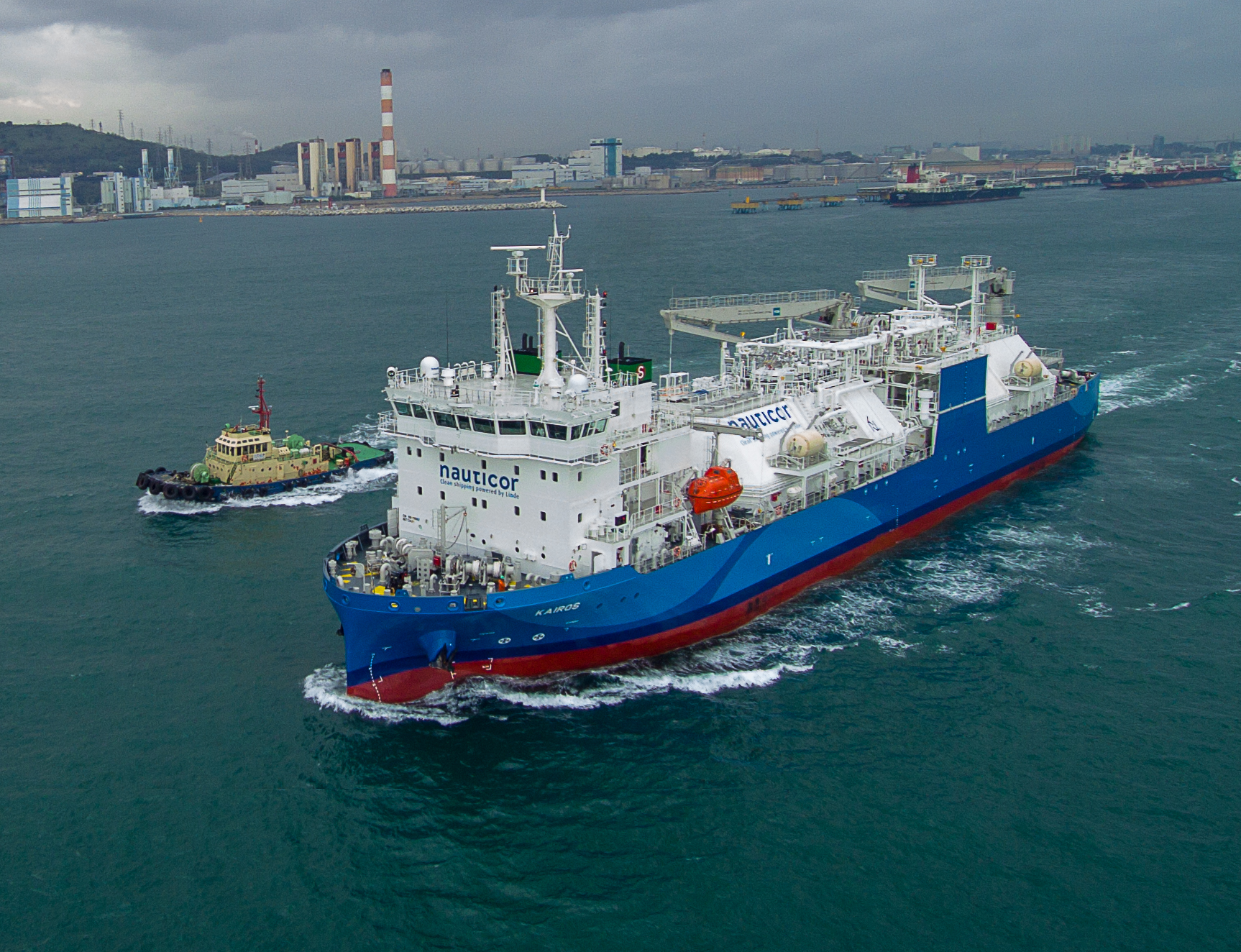 Schulte's LNG bunkering vessel leaves South Korea for Europe