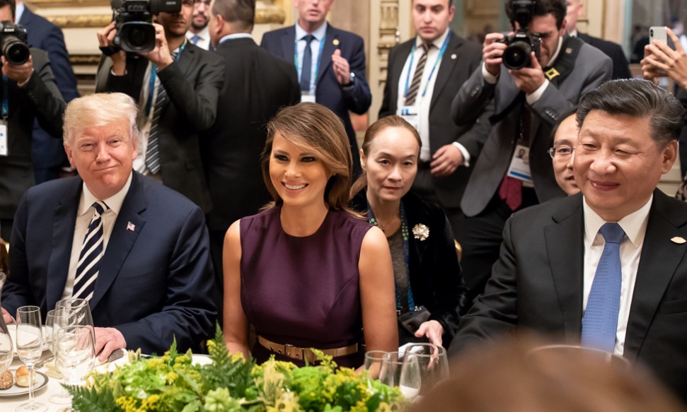 Trump, Xi, Melania
