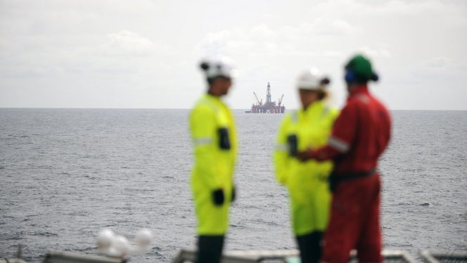 The Transocean Leader drilling rig in the North Sea. (Photo: Harald Pettersen / Equinor ASA)