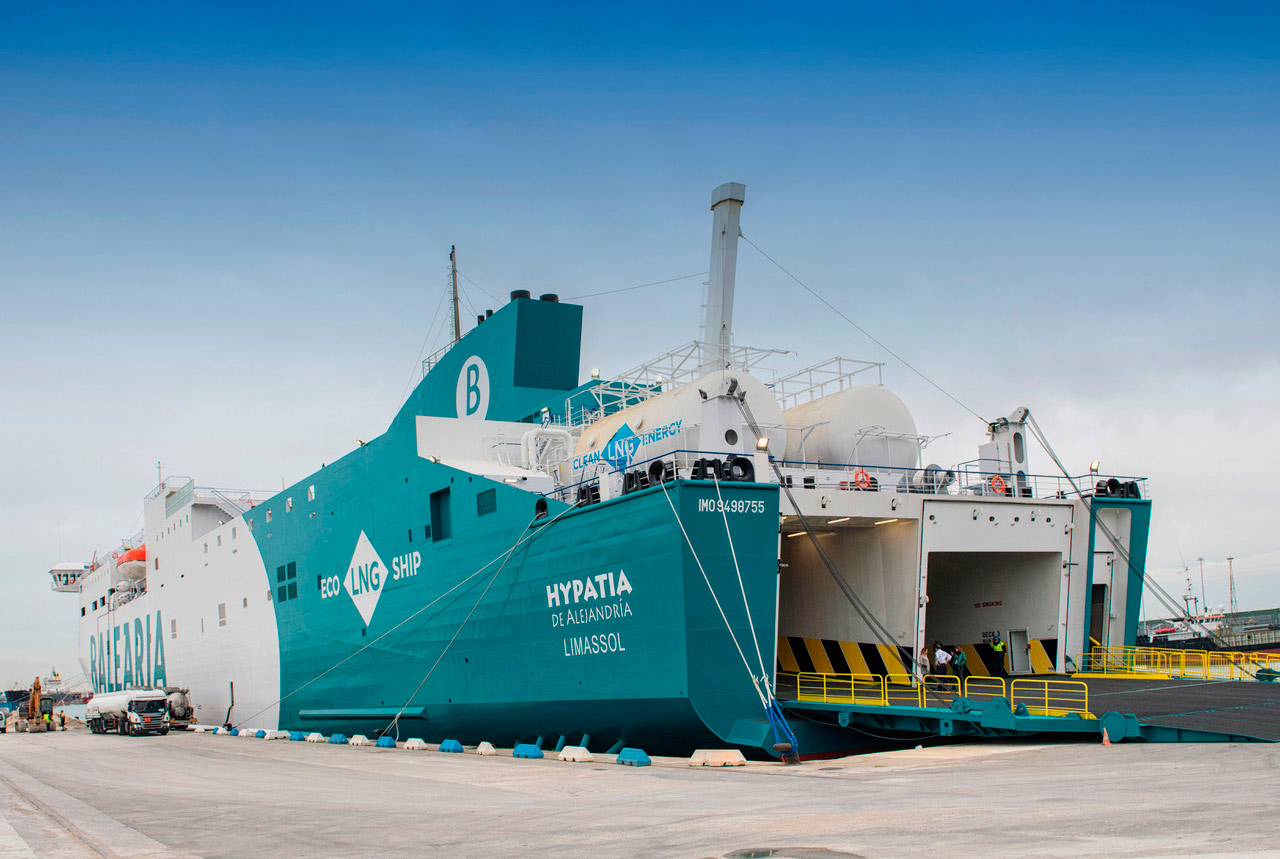 Baleària's first LNG ferry starts commercial operations