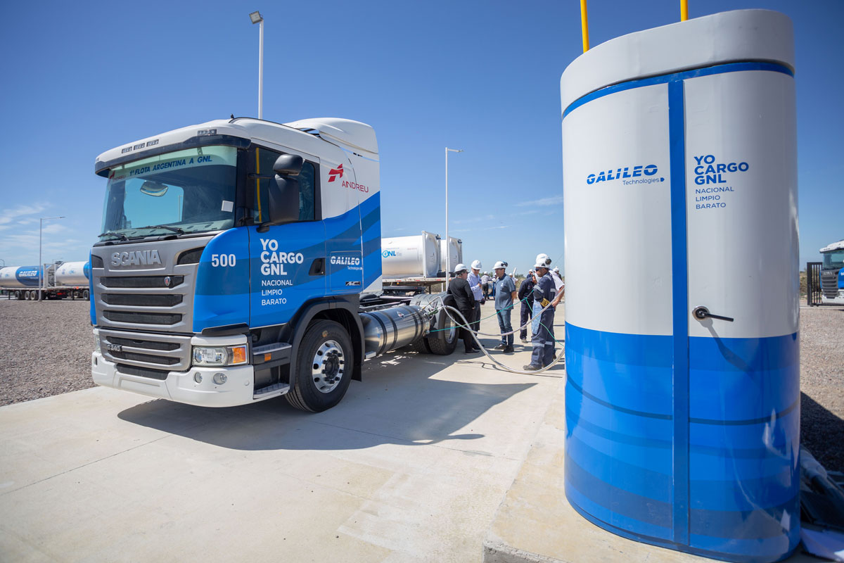 Galileo fuels LNG truck fleet at Anchoris power plant