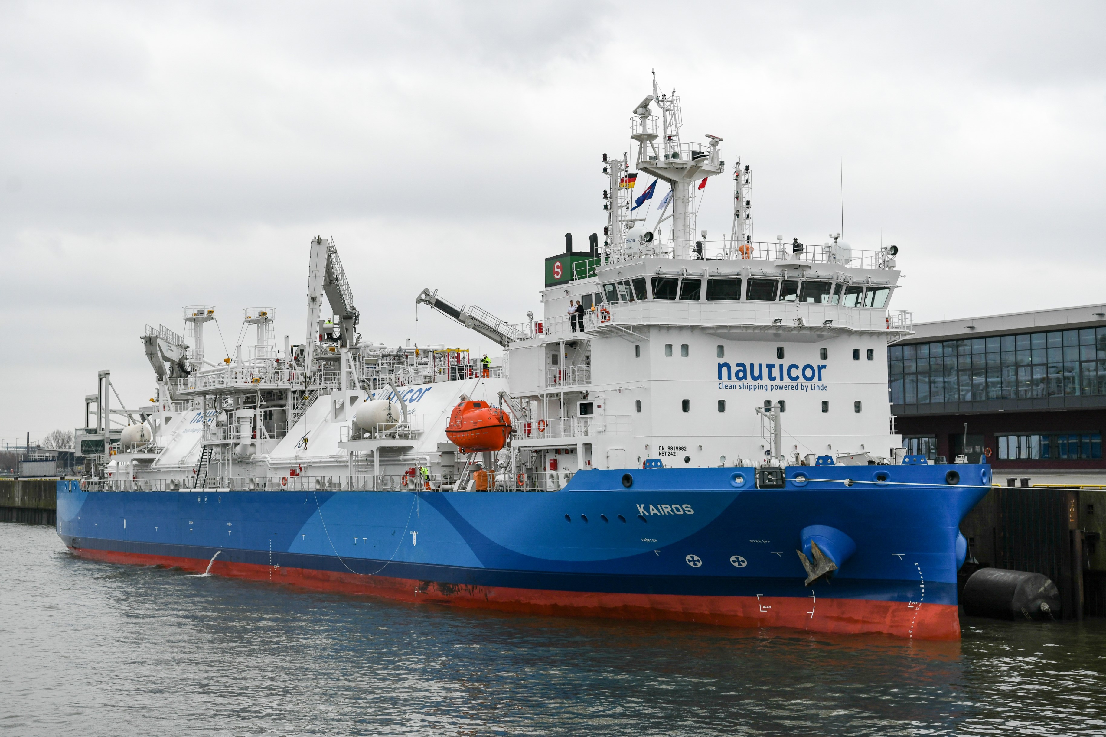 Nauticor: world’s largest LNG bunker vessel named in Hamburg