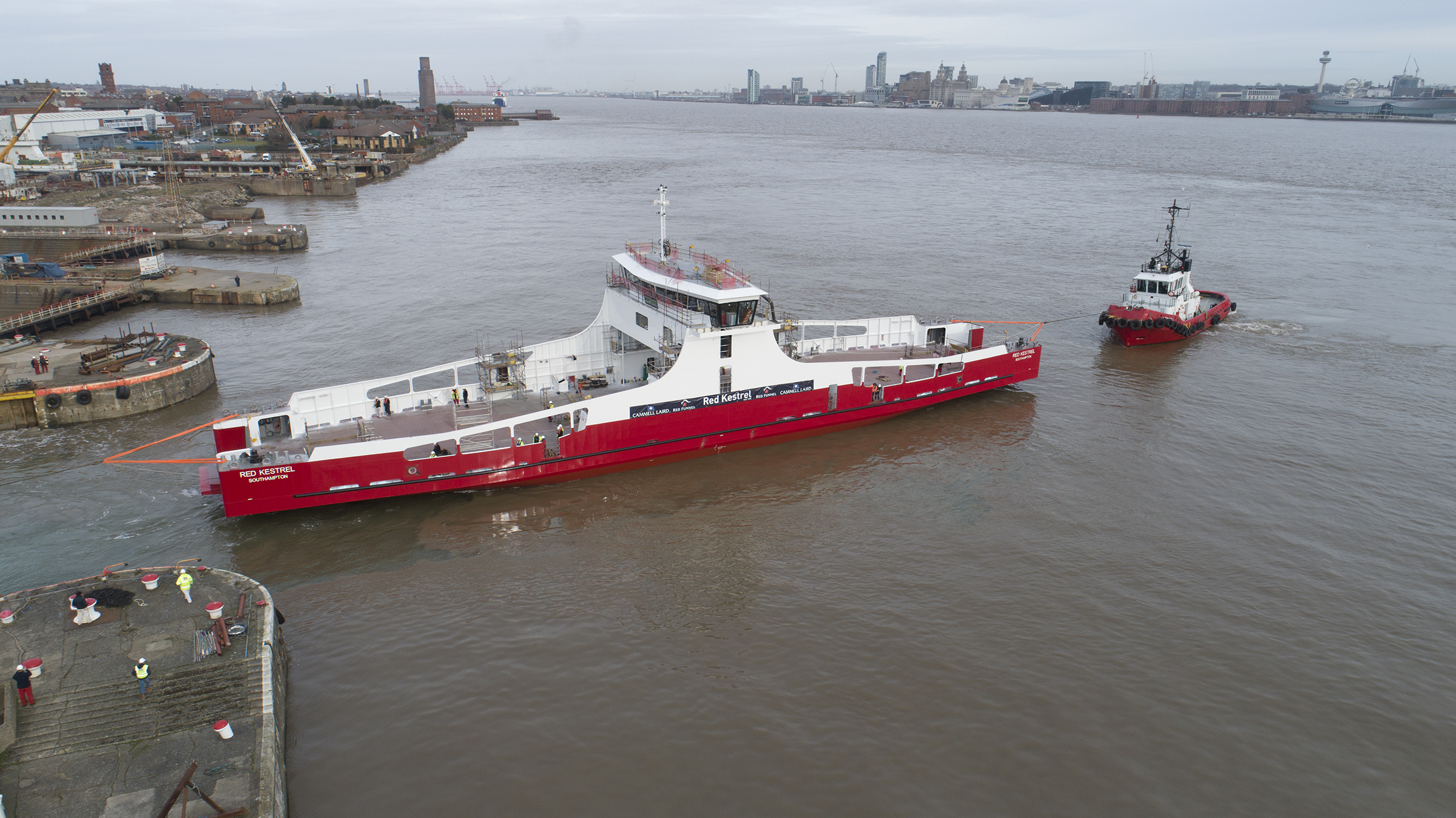 Cammell Laird Splashes New Ship for Red Funnel - Offshore Energy