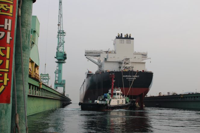 Teekay's first LNG-powered shuttle tanker launched