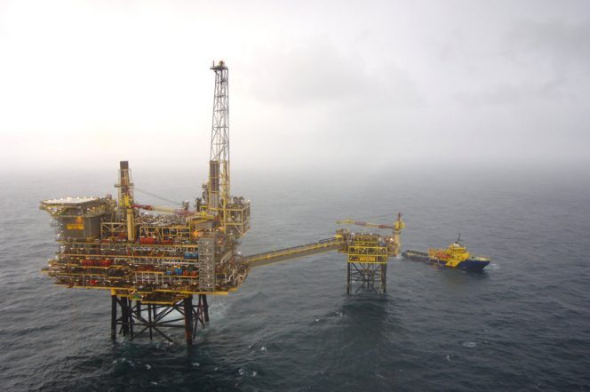 Aerial photography of Shell’s Shearwater Platform in the Central North Sea. Copyright: Shell International Ltd / Photographer: Ross Johnston