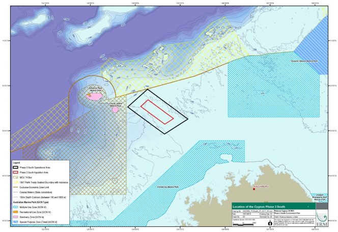 Cygnus South Phase 3 Map / Source: NOPSEMA