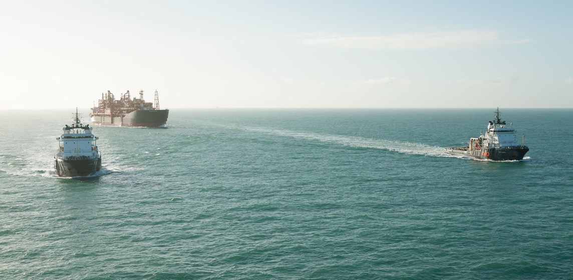 Illustration: Armada Kraken FPSO being towed by ALP tugs / Image source: ALP Maritime