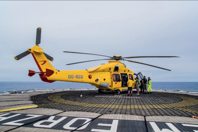 Illustration only: An NHV helicopter aboard an offshore vessel / Image source: SP Mac/Flickr - Shared with permission from the photographer