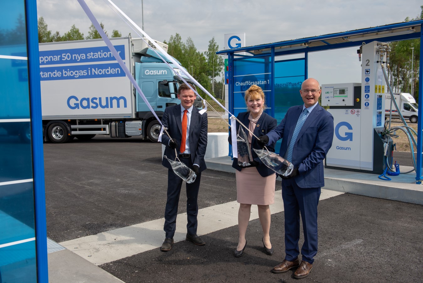 Gasum opens its first LNG-biogas station in Sweden