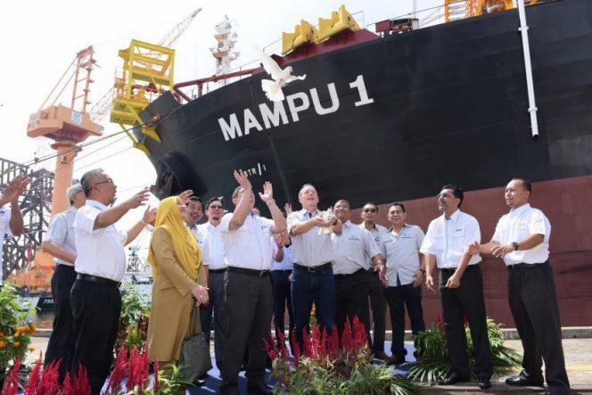 MAMPU-1 FPSO during launching ceremony back in 2016 / Image source: MISC